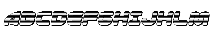 1st Enterprises Chrome Italic Font UPPERCASE