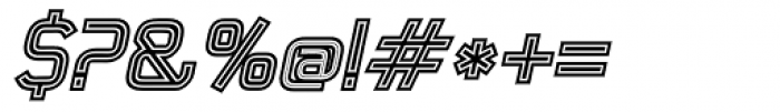 21st Outline Italic Font OTHER CHARS