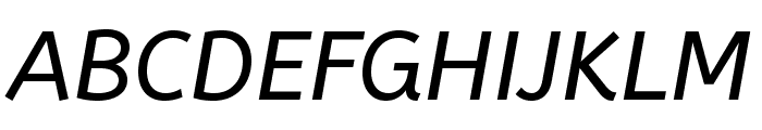 ABeeZee-Italic Font UPPERCASE
