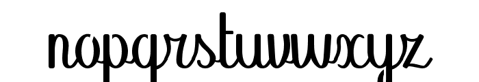 Abecedary Stencil Regular Font LOWERCASE