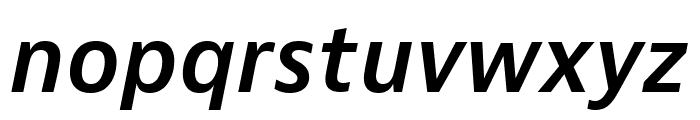 Bernino Sans Condensed Semibold Italic Font LOWERCASE