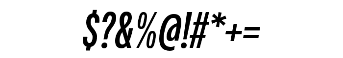 Fairweather Bold Italic Font OTHER CHARS