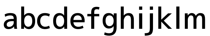 M+ 1p Medium Font LOWERCASE