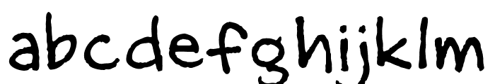 MattB Regular Font LOWERCASE