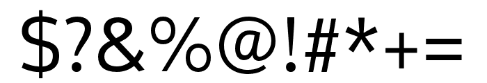 Oxygen Regular Font OTHER CHARS
