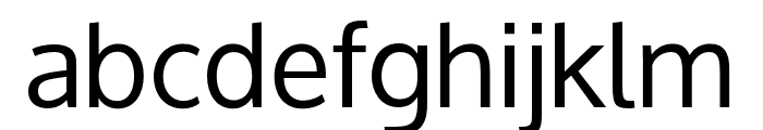 Oxygen Regular Font LOWERCASE