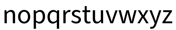 Source Sans Pro Regular Font LOWERCASE