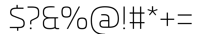 Univia Pro Ultra Light Font OTHER CHARS