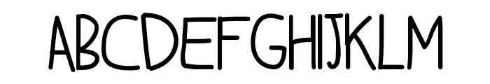 adams hand Font UPPERCASE