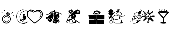 AEZ celebrate Font LOWERCASE
