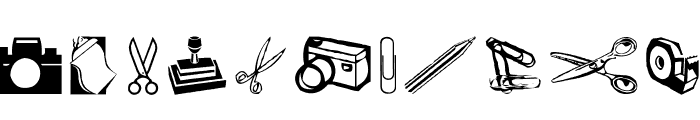 AEZ scrapbooking dings Font LOWERCASE