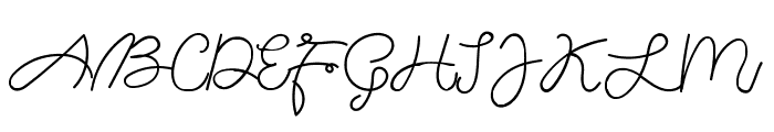 Agatta Script Regular Font UPPERCASE