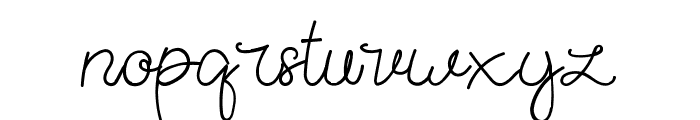 Agatta Script Regular Font LOWERCASE