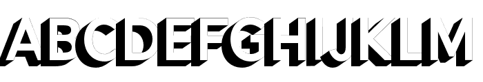AlesandExtrude-ExtraBold Font LOWERCASE