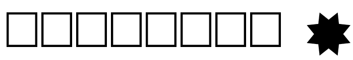 AlphaShapes stars 3 Font OTHER CHARS