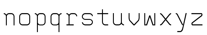 AltMono-Light Font LOWERCASE