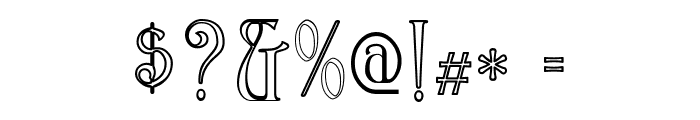 Ambrosia Outline Font OTHER CHARS
