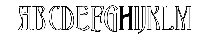 Ambrosia Outline Font UPPERCASE