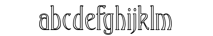 Ambrosia Outline Font LOWERCASE
