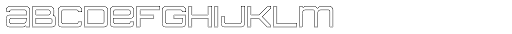 American Sensation Hollow Font LOWERCASE