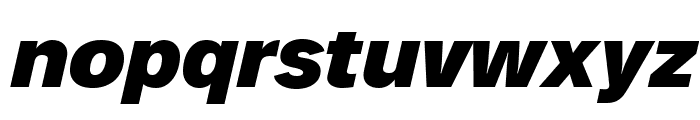 Analogue Reduced 86 Black Oblique Font LOWERCASE