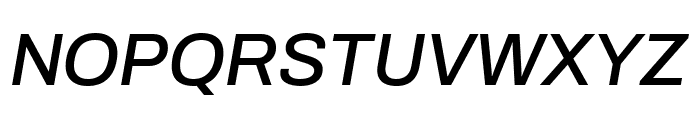 Archivo Medium Italic Font UPPERCASE