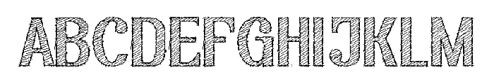 ariapenciroman Regular Font UPPERCASE