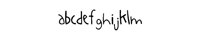 Auburn Font LOWERCASE