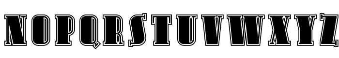 Avondale Inline Font UPPERCASE