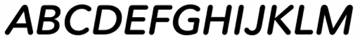 Avenir Next Rounded Pro Demi Italic Font UPPERCASE