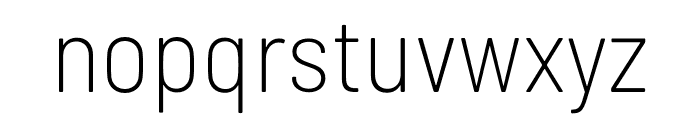 Barlow Semi Condensed ExtraLight Font LOWERCASE