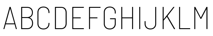 Barlow Semi Condensed Thin Font UPPERCASE