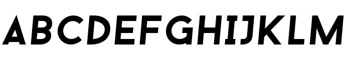 BaronNeue-Bolditalic Font UPPERCASE