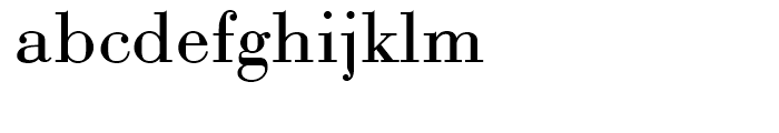 Bauer Bodoni Regular Font LOWERCASE