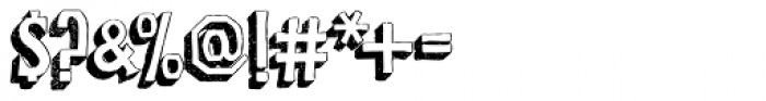Baboon Three Dee Regular Font OTHER CHARS