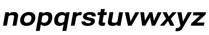 Bert Sans ExtraBold Italic Font LOWERCASE