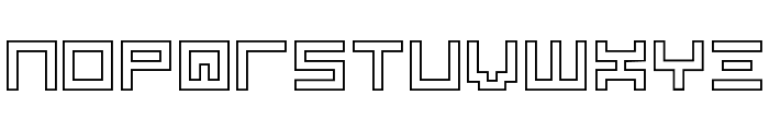 BINOutline-Regular Font UPPERCASE