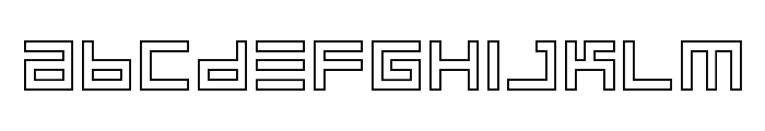 BINOutline-Regular Font LOWERCASE