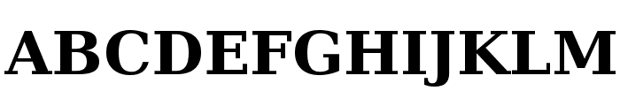 Bitstream Vera Serif Bold Font UPPERCASE