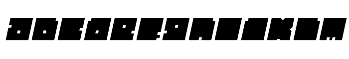 BLOCK Italic Font LOWERCASE