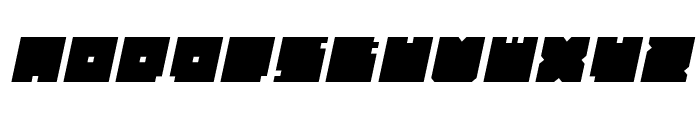 BLOCK Italic Font LOWERCASE