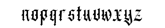 Black Wine Font LOWERCASE