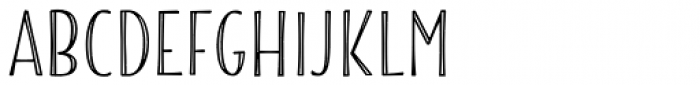 Blend Caps Inline Font LOWERCASE