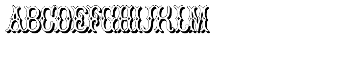 Bruce Pica Shadow Font UPPERCASE