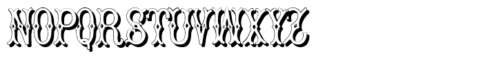 Bruce Pica Shadow Font UPPERCASE