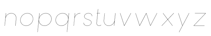 Bubbble Gum Italic Hairline Font LOWERCASE