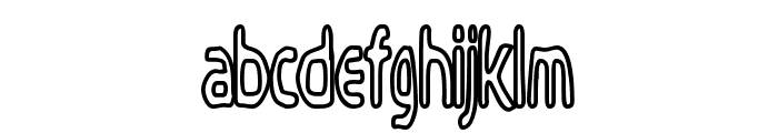 Bubbly Frog Hollow Font LOWERCASE