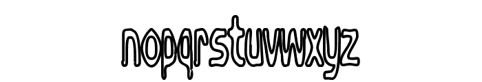 Bubbly Frog Hollow Font LOWERCASE