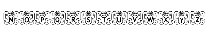 Butterfly In My Garden Font UPPERCASE