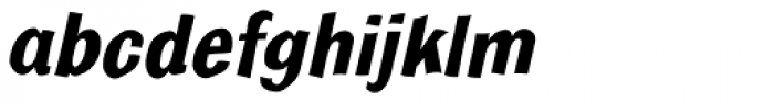 Bulldog Crazed Bold Tilt Font LOWERCASE